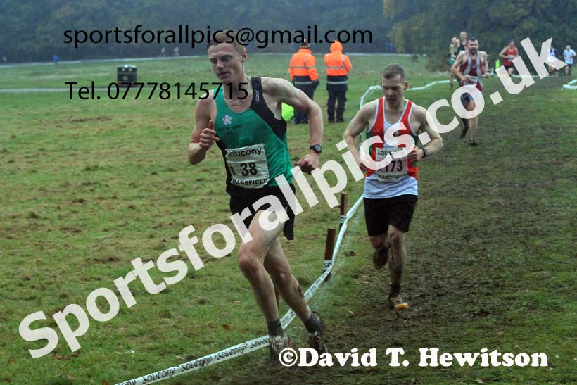 Senior Mens 2023 National Cross Country Relays, Berry Hill Park, Mansfield.  Photo: David T. Hewitson/Sports for All Pics
